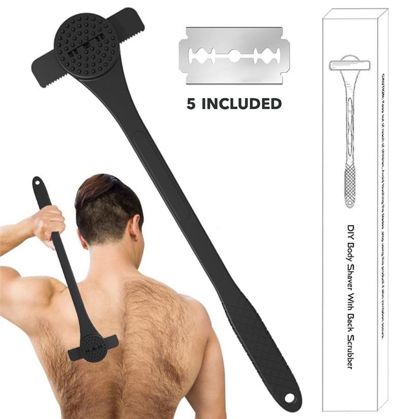 Men'S Grooming Hair Removal - Гибкая бритва для спины с длинной