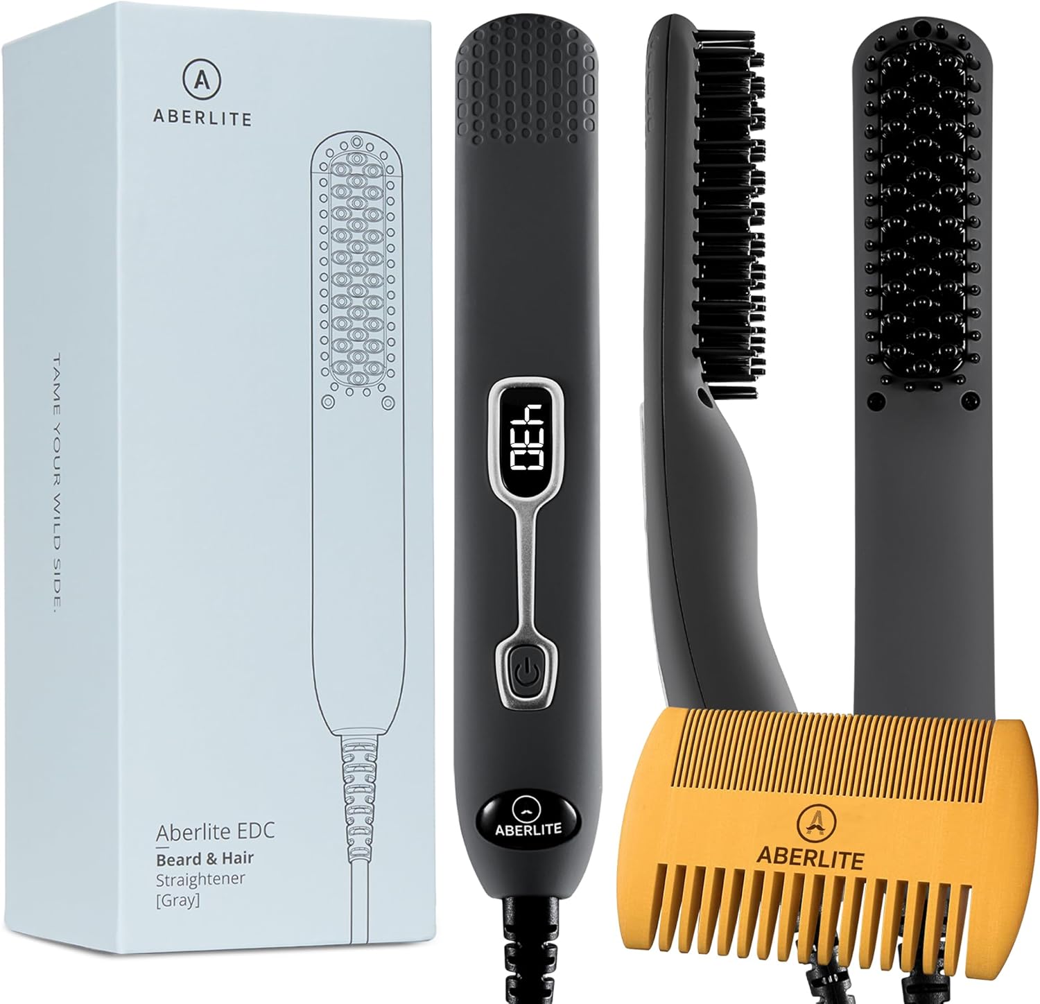 Men'S Grooming Images - Профессиональная расческа-выпрямитель для бороды - Нагреваемая