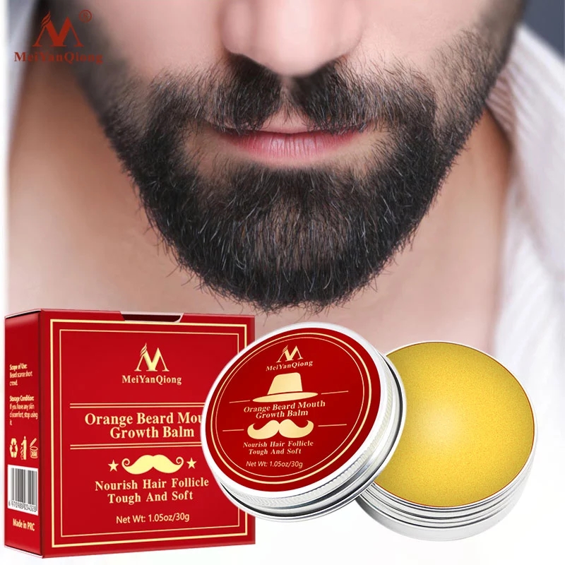 Aftershave Balm Mens - Натуральное оранжевое органическое масло для бороды,